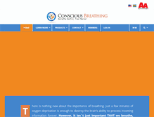 Tablet Screenshot of consciousbreathing.com